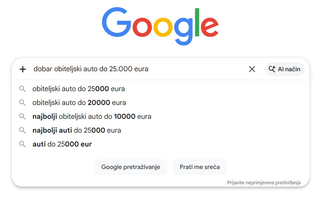 dobar obiteljski auto